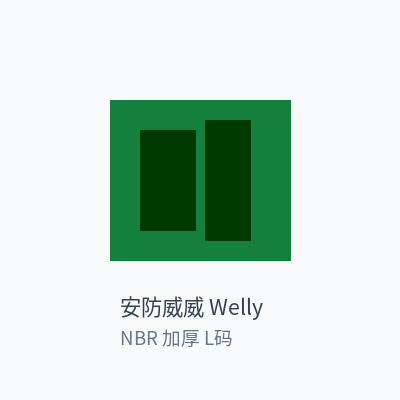 安防威威 Welly 丁腈手套 NBR 加厚 L码